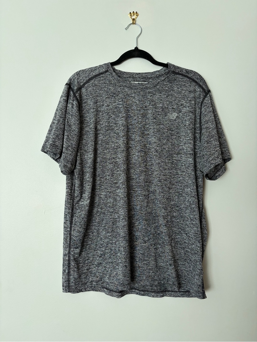 New Balance Men's Gray Heather Short-Sleeve Performance Tee XL